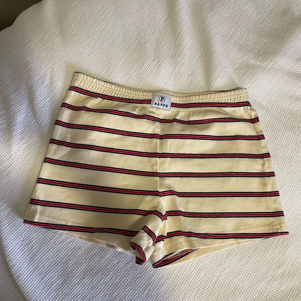 Parke 4th of July 2025 Coastal Collection Striped Knit Shorts